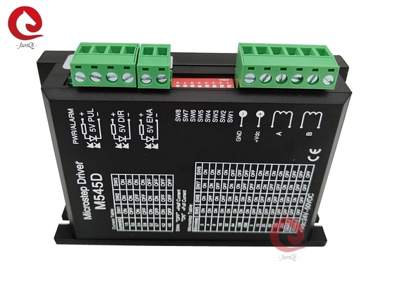 Junqi Nema23/34 เครื่องขับขี่ขั้น DM545D 4.5A 24 ~ 50VDC สําหรับเครื่องควบคุมมอเตอร์ขั้น 2 ขั้นตอน เครื่องฉลาก CNC