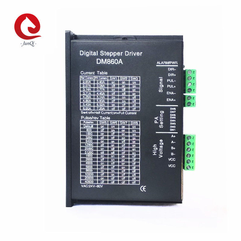 NEMA34 Stepper Motor Controller DM860A 36VDC 110VDC 7.2A สำหรับเครื่อง CNC