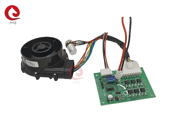 JUNQI พัดลมโบลเวอร์ DC แบบไร้แปรงขนาดเล็ก OWB8040-12V ใช้ในเครื่องหยอดเมล็ด/ปืนลมร้อน
